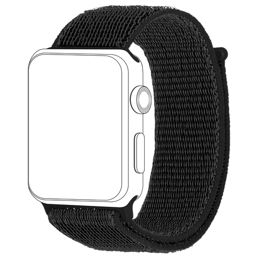 Image of Topp Apple Watch 38/40mm Nylon Armband Schwarz