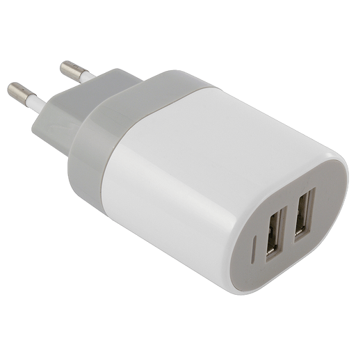 Image of itStyle Handy Ladegerät 220V 2x Micro USB 2A Weiss ohne Kabel Weiss
