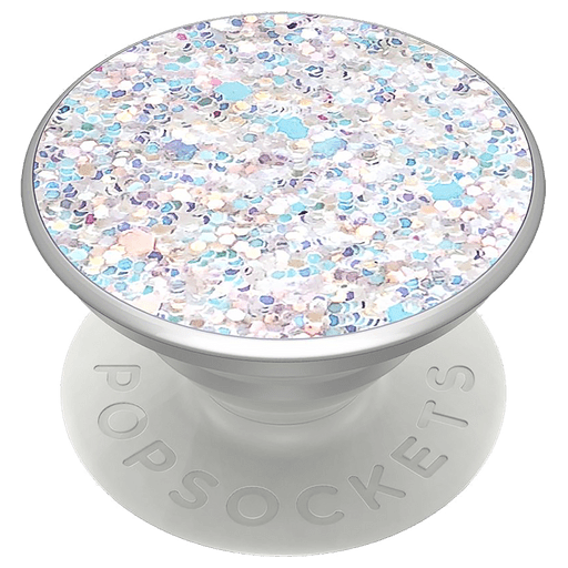 Image of PopSocket Back-Holder Glitzer Weiss Weiss