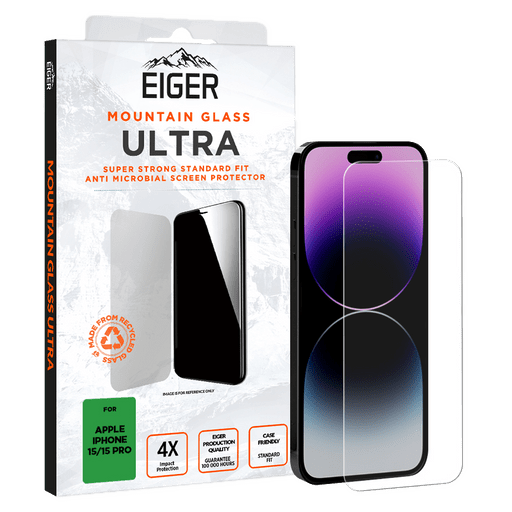 Eiger iPhone 16/15/15 Pro Ultra Glass Screen Protector