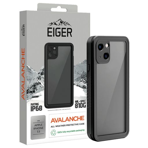 Eiger iPhone 13 Avalanche 360 Backcover Black