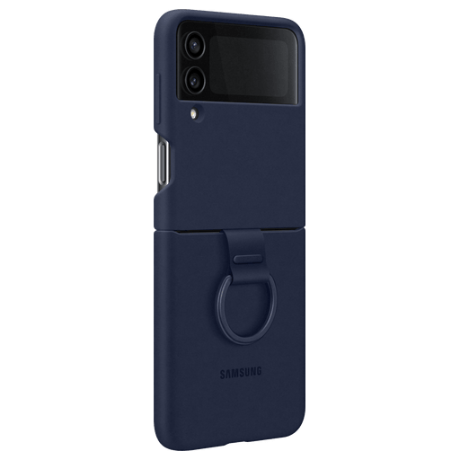 Samsung Galaxy Z Flip4 Ring Silicone Backcover Navy