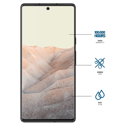 Image of Eiger Google Pixel 6 Bildschirm Schutzfolie 2.5D flach Glas Transparent