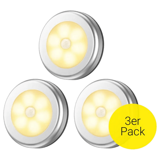 Apfelkiste Kabelloses LED-Nachtlicht (3er-Set), magnetisch