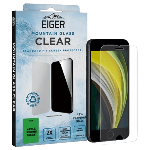 Eiger iPhone 7/8/SE 2.5D Glass Screen Protector
