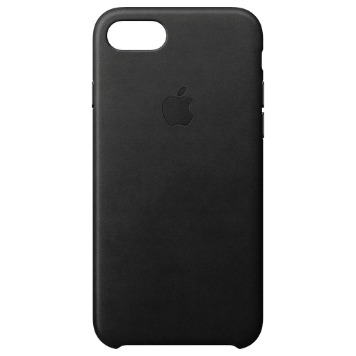 Image of Apple iPhone 7/8/SE 2020 Handyhülle Leder Schwarz Schwarz