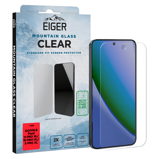 Image of Eiger Pixel 11 Pro XL/10 Pro XL/9 Pro XL Clear Display-Schutzglas (Standard Fit)