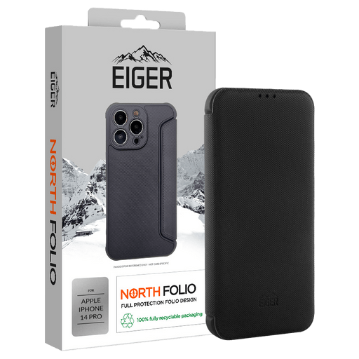 Eiger iPhone 14 Pro North Bookcover Black