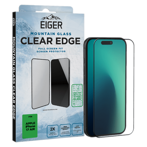 Eiger iPhone Air Clear Edge 3D Glass Screen Protector