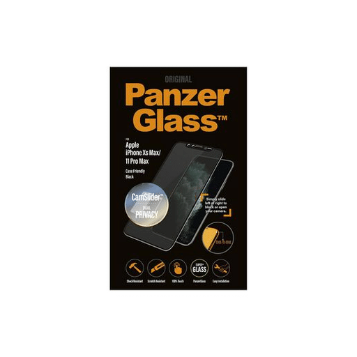 Image of Panzer Glass iPhone 11 Pro Max Display-Schutzfolie Privacy Cam Slider schwarz Schwarz