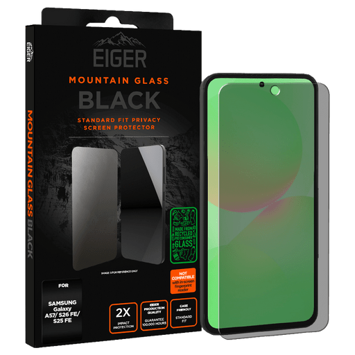 Eiger Galaxy A57/S25 FE /S26 FE Display-Schutzglas Privacy