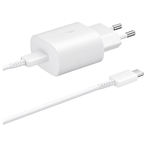 Image of Samsung Charger 220V USB C fast charging 25W weiss Weiss