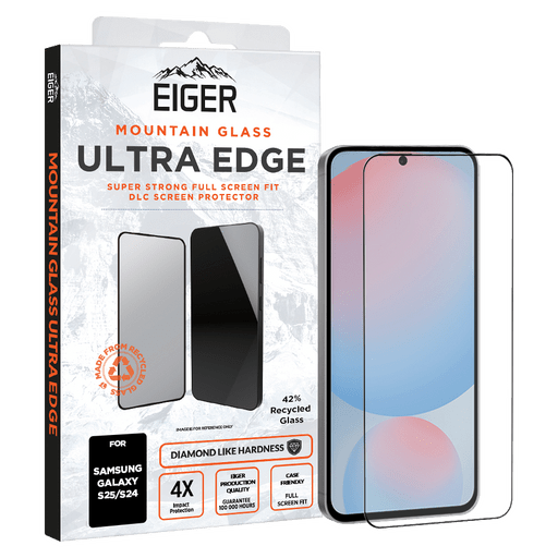 Eiger Galaxy S25/S24 Ultra Edge Glass Screen Protector