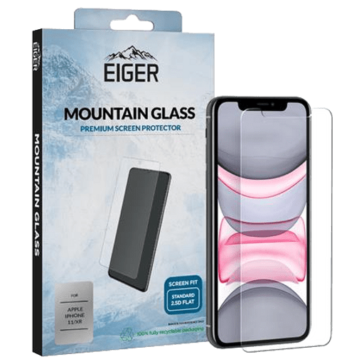 Eiger iPhone 11/XR Clear Display-Schutzglas (Standard Fit)