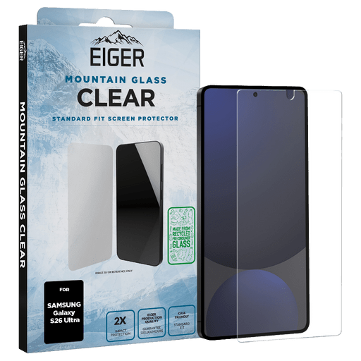 Eiger Galaxy S26 Ultra Clear Glass Screen Protector