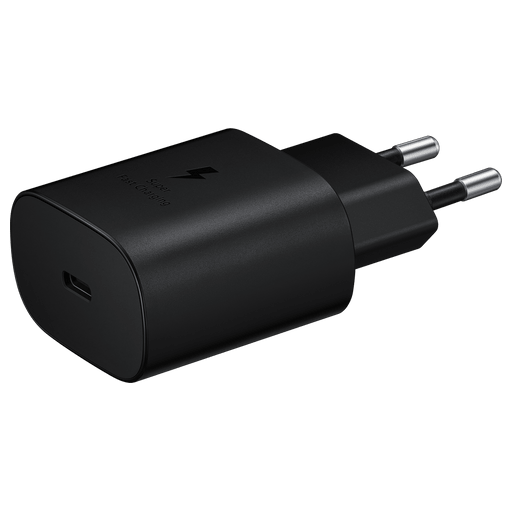 Bulk Samsung Charger 220V USB C fast charging 25W Black