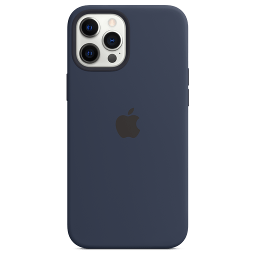 Image of Apple iPhone 12 Pro Max Handyhülle Silikon mit MagSafe Blau Blau