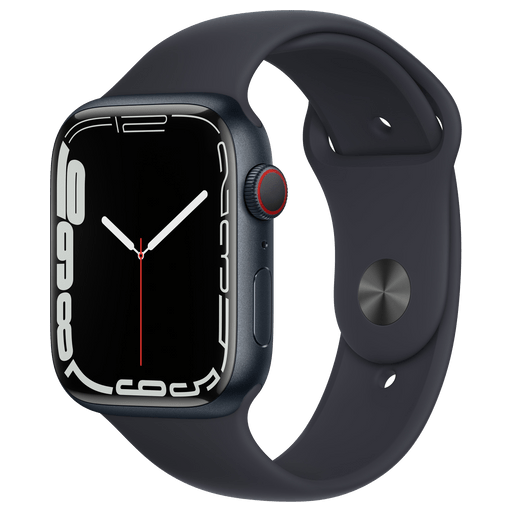 Image of Apple Watch Series 7 GPS LTE 45mm 32 GB Mitternacht