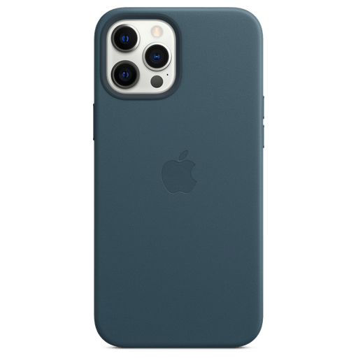 Image of Apple iPhone 12 Pro Max Handyhülle Leder mit MagSafe Blau Blau