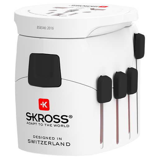 Skross PRO World 7A Travel Adapter White