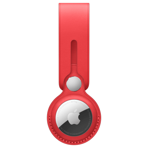 Image of Apple AirTag Leder Hülle Rot Rot