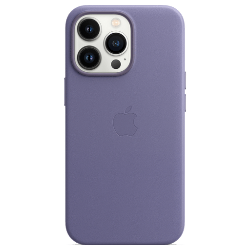 Image of Apple iPhone 13 Pro Handyhülle Leder mit MagSafe Violett Violett
