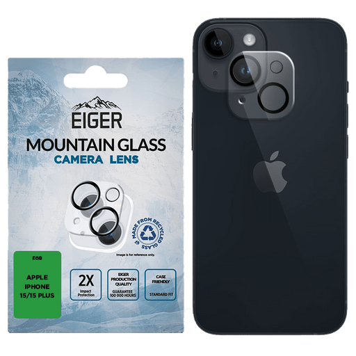 Eiger iPhone 15/15 Plus Mountain Glas Camera