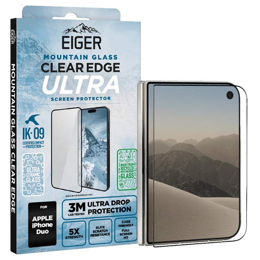 Eiger iPhone Duo Clear Edge Ultra Glass Screen Protector