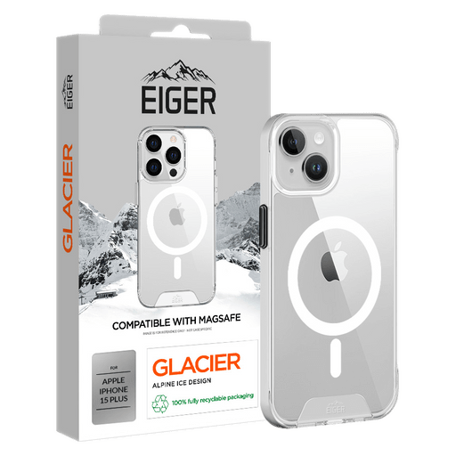 Eiger iPhone 15 Plus Handyhülle mit MagSafe Glacier