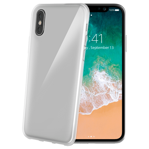 Image of Celly iPhone X Handyhülle Silikon Transparent Transparent