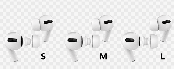 AK Kisten Basics AirPods Pro Ear Pad (S/M/L) White 6pc
