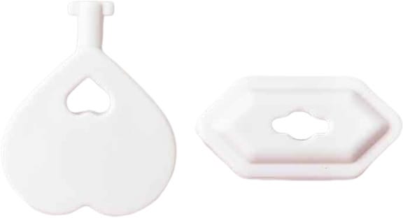 AK Kisten Basics Socket Cover Safety incl. Key White 7pc