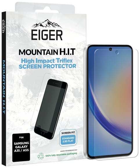 Eiger Galaxy A35/A55 Hight Impact Screen Protector