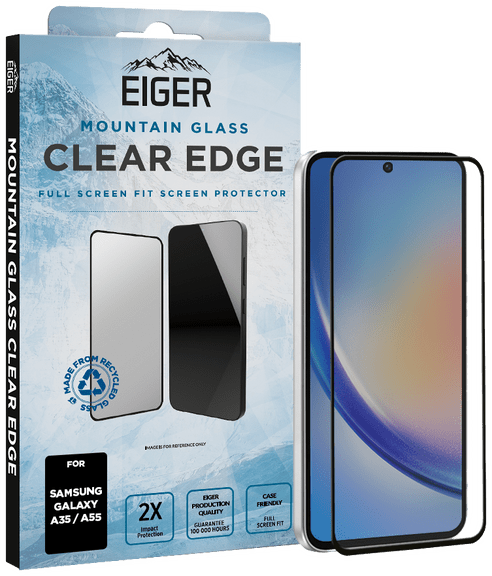 Eiger Galaxy A35/A55 Clear Edge 3D Glass Screen Protector