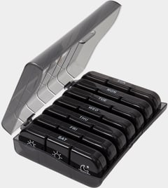 AK Kisten Basics 7 Day Pill Organizer Box (16x12cm)