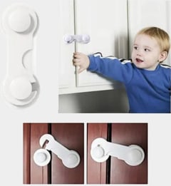 AK Kisten Basics Baby/Child Safety Lock Cabinet White 10pc