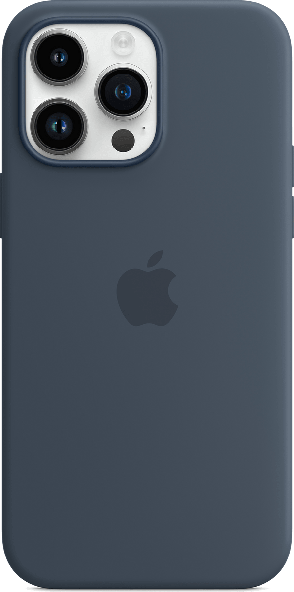 Apple iPhone 14 Pro Max Silicone Case with MagSafe Storm Blu