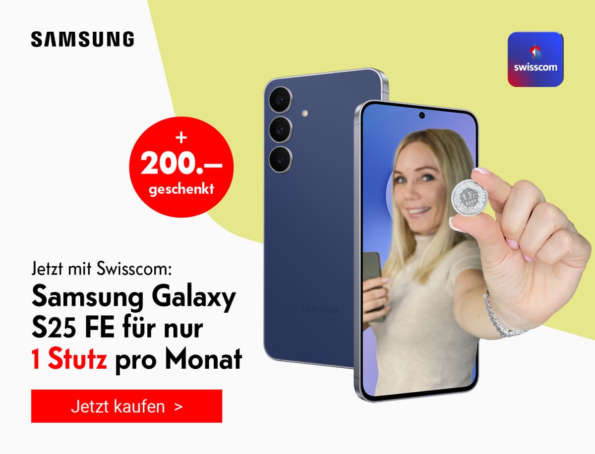 Swisscom mit Samsung Galaxy S25 FE