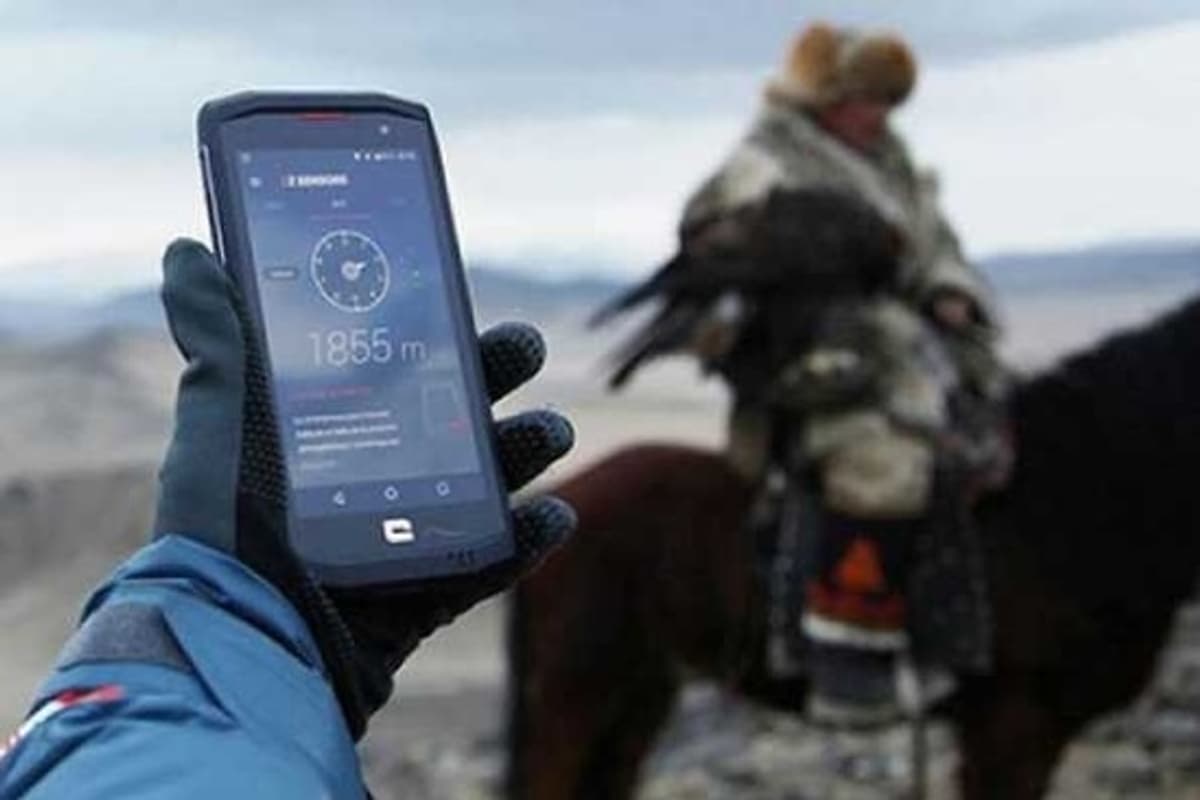 Outdoor Smartphone mit Kompass