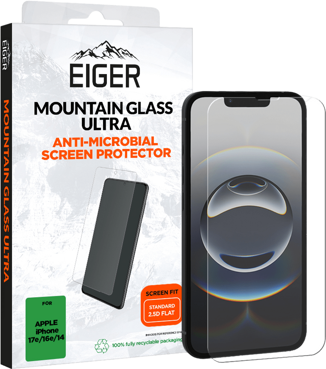 Eiger iPhone 17e/16e/14/13/13 Pro Ultra 2.5D Glass Screen P