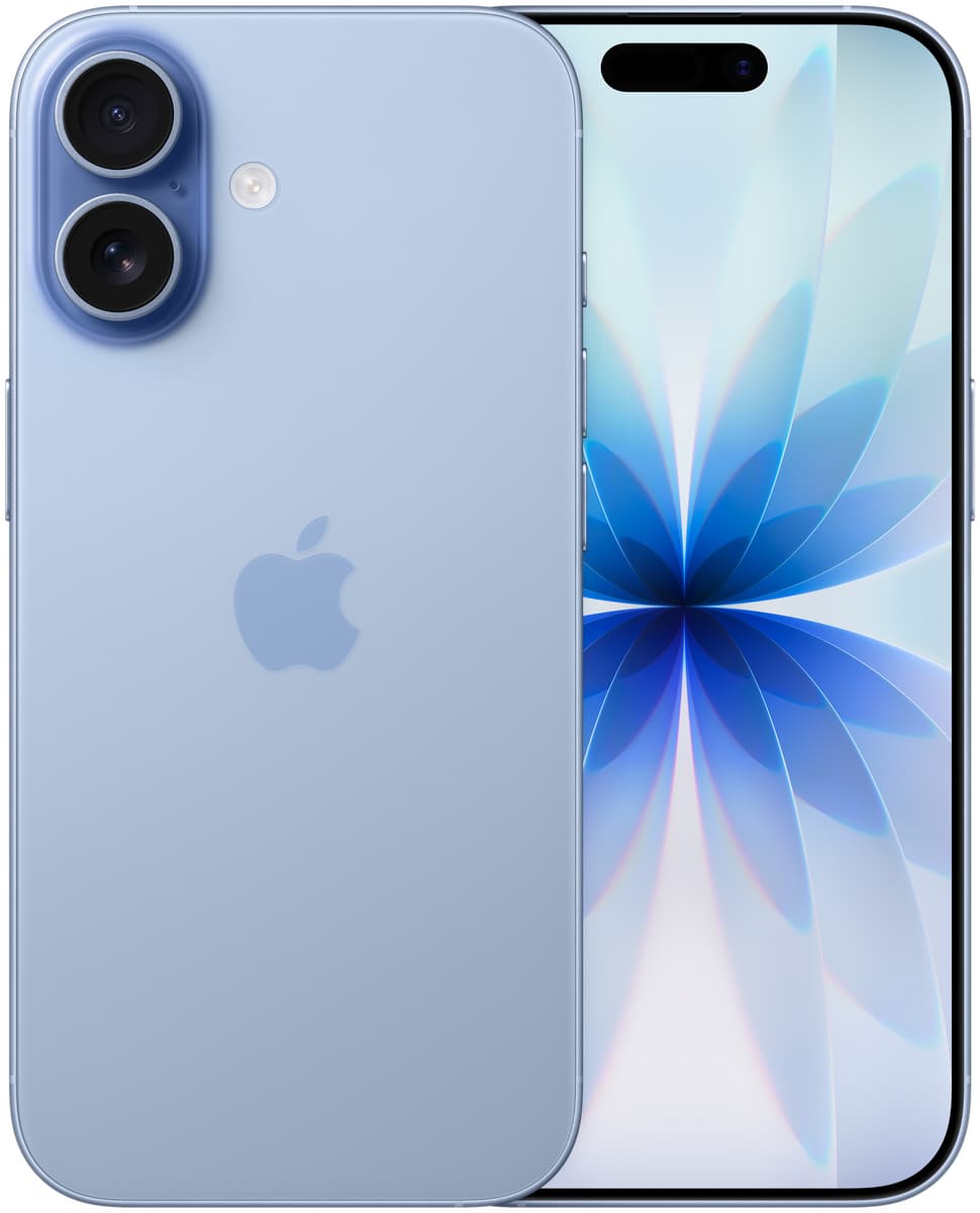 iPhone 17 in Mist Blue auf Rate