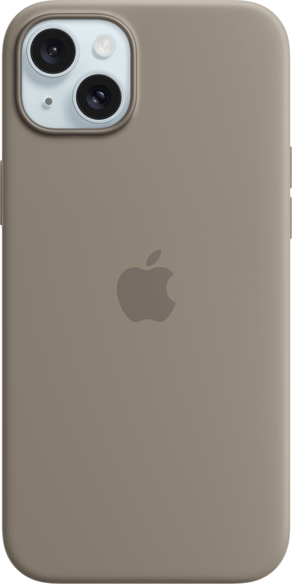 Apple iPhone 15 Plus Silicone Case with MagSafe Clay