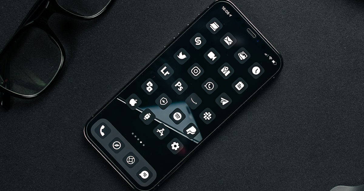 Icone iPhone scure