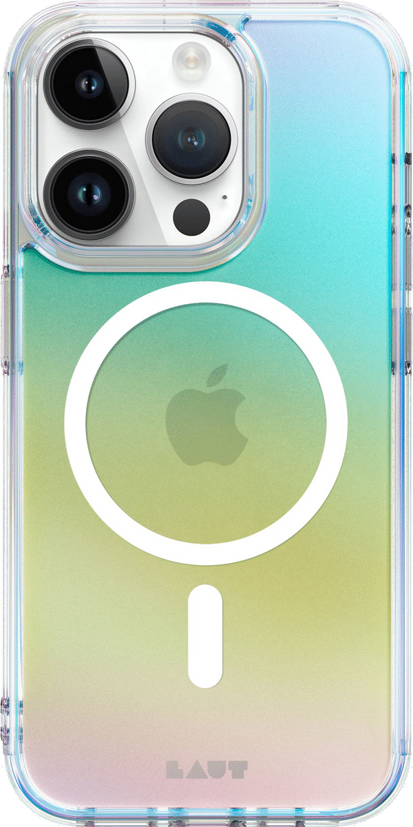 LAUT iPhone 15 Pro Holo Backcover with MagSafe pearl