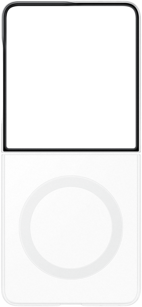 Samsung Galaxy Z Flip8 Magnet Backcover Transparent