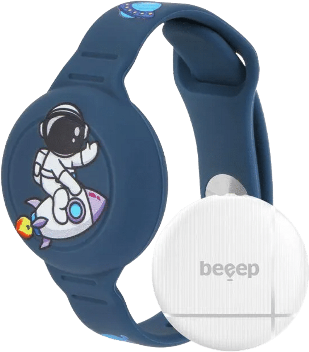 Beeep Kids Wristband Tracker Astronaut Apple Find My & Android