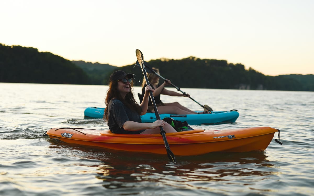 Kayak mit Dry Bag