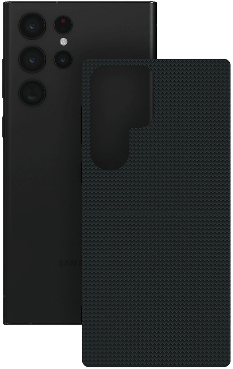 itStyle Premium Galaxy S22 Ultra Carbon Edition Backcover bl