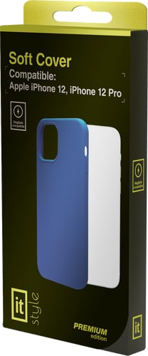 itStyle Premium iPhone 12/12 Pro Silicon Case MagSafe navy b