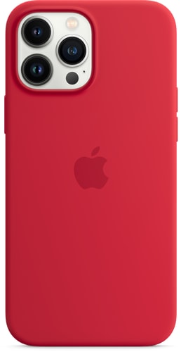 iPhone 13 Pro Max Silicone Case with MagSafe Red